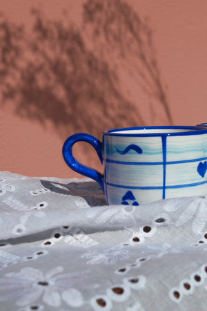 «Kerasma» Coffee Cup in Sky Blue