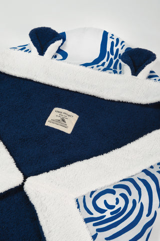 "Kala Taksidia" Kid’s Towel in Blue & Sailor