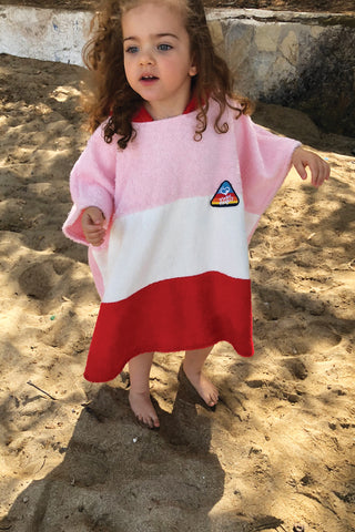 "Coral" Kid’s Poncho with Hoodie (1 LAST)