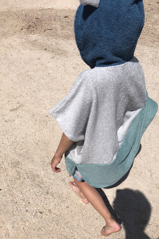"Tide" Kid’s Poncho with Hoodie
