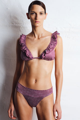 "Paros Sunset" Ruffled Bikini