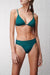Pine Green Ribbed Triangle Bikini