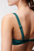 Pine Green Ribbed Balconette Bikini